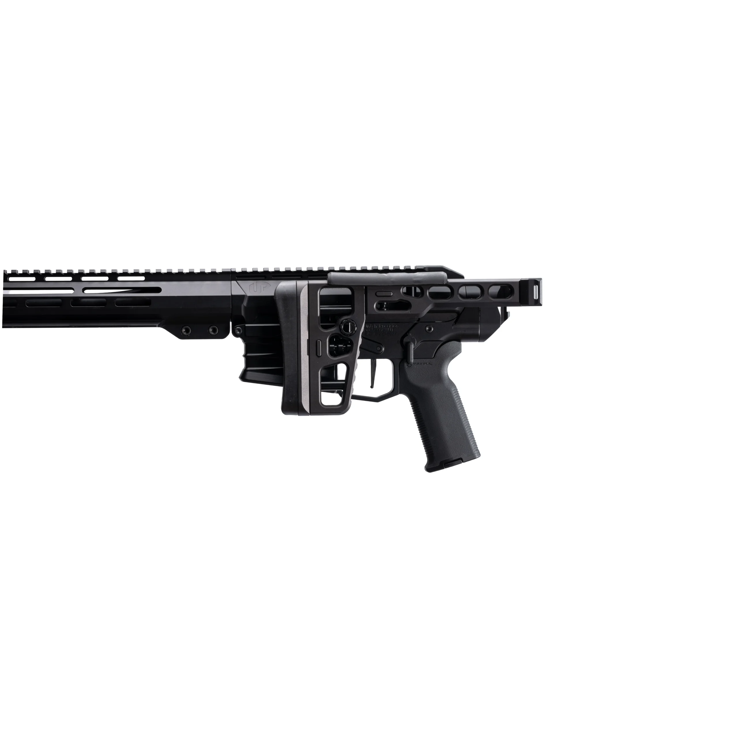 Samson S.R.S folding AR stock fully extended, side profile view